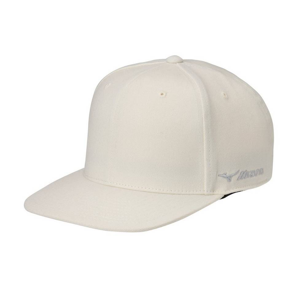 Mens Mizuno Team Snapback Hat White Philippines (EWRIHD294)